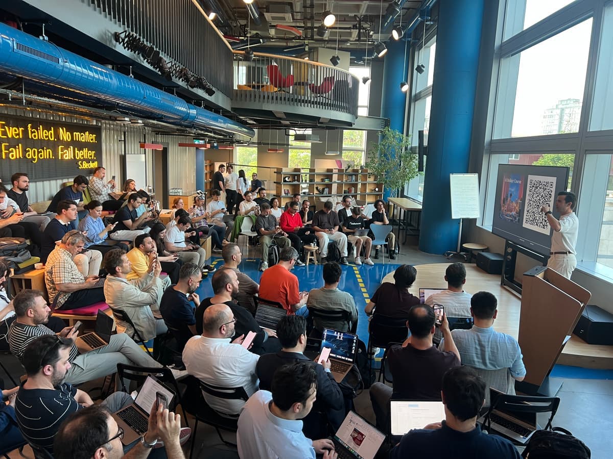 A full room of participants at a Beta Space Studio training